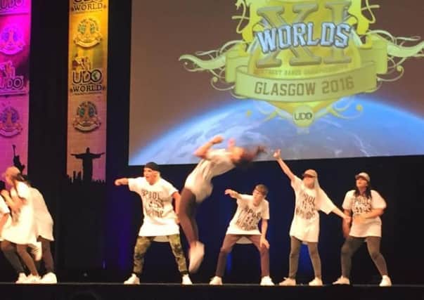 FY Wingz competing at the Street Dance World Championships