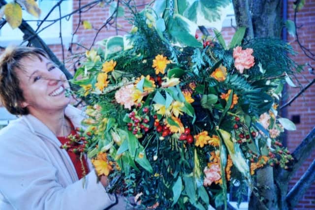 REAL LIFE STORY Jackie M'Cartney in her floristry days