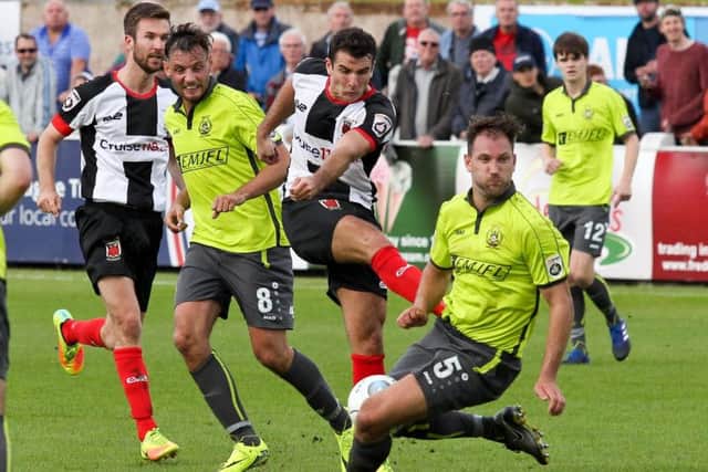 Terry Gornell goes for goal. Photo credit: Josh Vosper