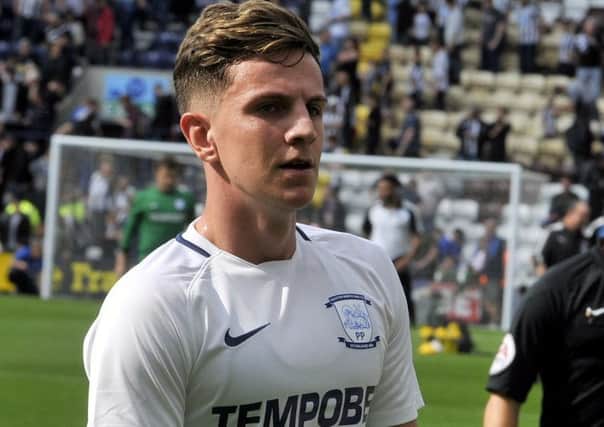 Harrop in action at Deepdale against Newcastle