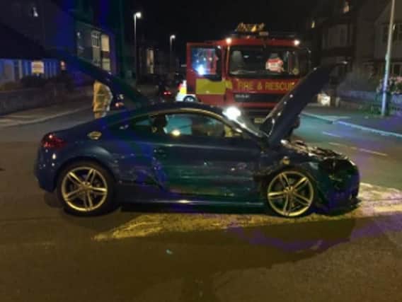 Emergency services were called out to the crash on Anchorsholme Lane