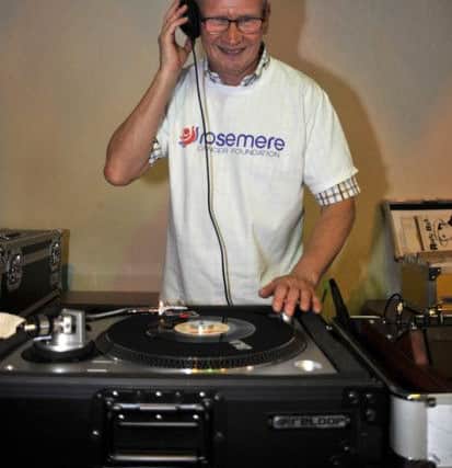 DJ Geoff Young at the Motown and Soul night at Preston Masonic Hall