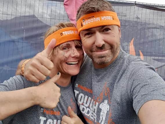 Mellissa Hickey and Graham Szymanski completed Tough Mudder Full in memory of her dad John