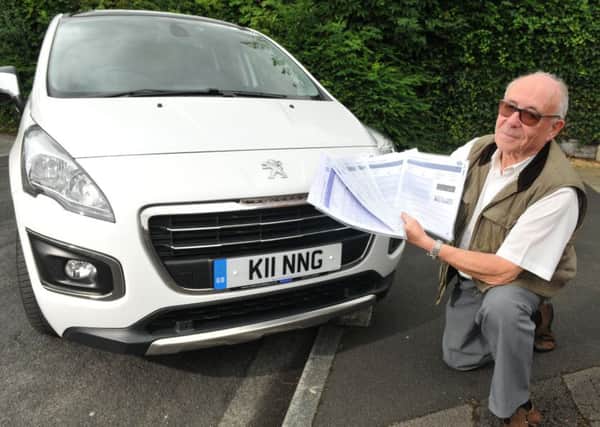Gordon King of Longton, Preston, keeps receiving penalty notices relating to his car, as someone has a number plate that looks the same as his
