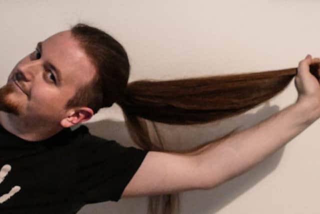 Tom Cunningham has donated his hair to The Little Princess Trust and raised money for Cancer Research UK in memory of his dad, Ken