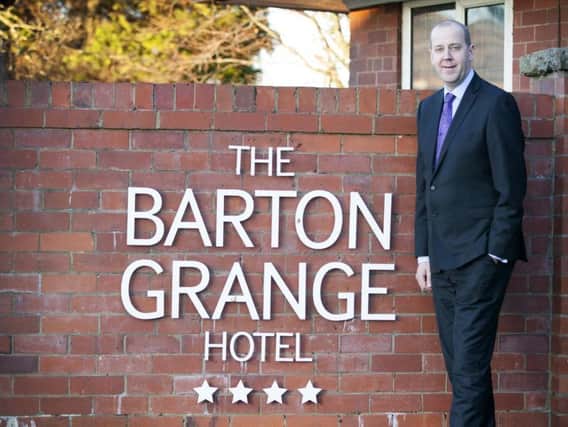 General manager Daniel Rich at the Barton Grange Hotel