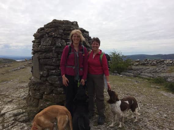 Sue Thompson, head of the Rosemere Cancer Foundation, during preparations for her 140 mile sponsored walk with consultant oncologist Dr Gerry Skailes,