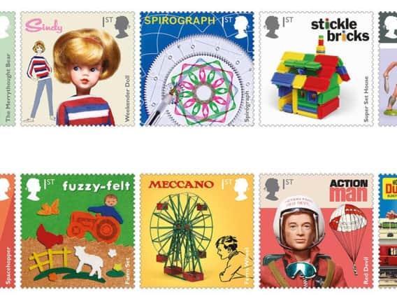 The new set of stamps featuring some of the most iconic and much-loved British toys