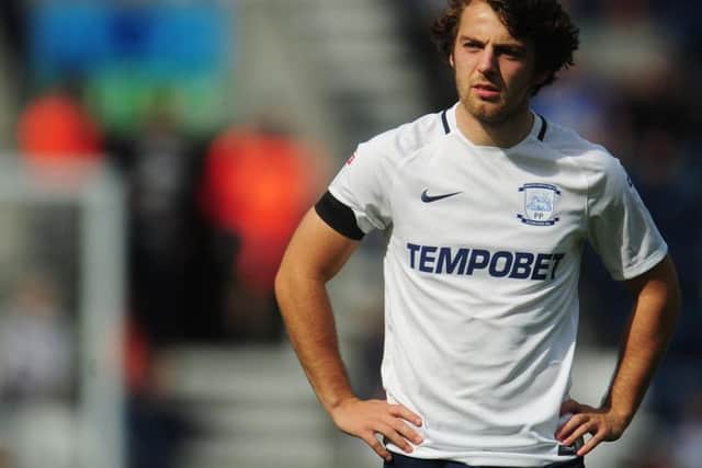 Ben Pearson looks on during Preston's win over Reading.