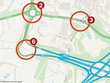 Scheme changes include junction  and roundabout improvements