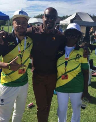 Adrian Murrell and the Jamaican Bowling team from London