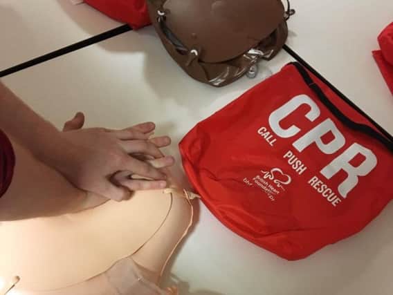 A British Heart Foundation CPR kit