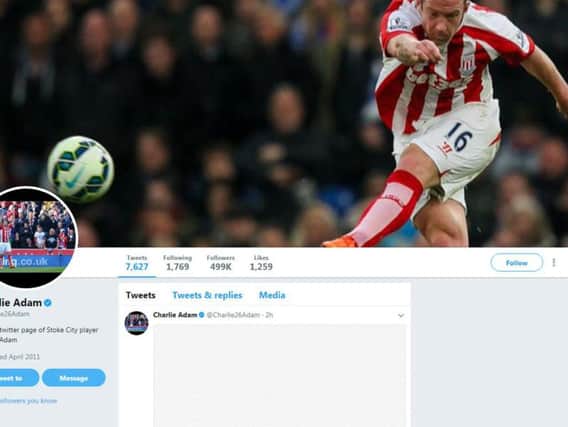 Charlie Adam's Twitter page