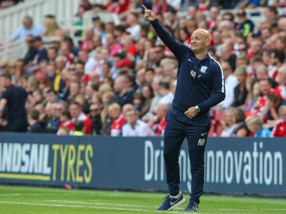 Alex Neil dishes out instructions at Middlesbrough.