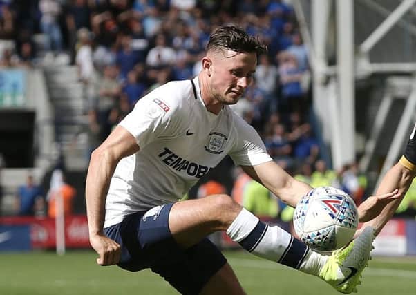 Alan Browne in action for Preston North End during the opening-day win over Sheffield Wednesday at Deepdale