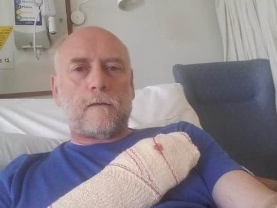 David Smart, 59, from Poulton was lucky to survive the accident