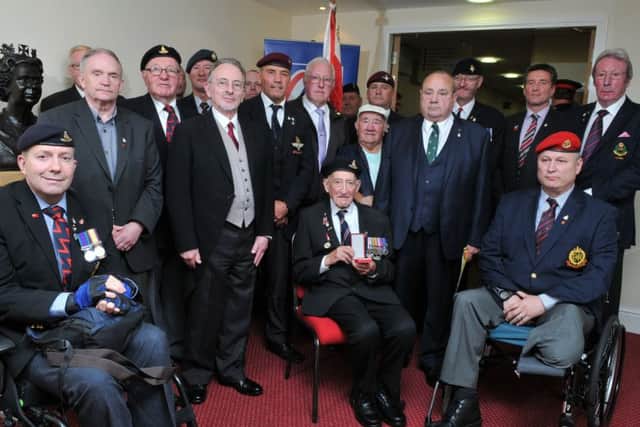 Photo Neil Cross
Blind veteran Fred Simpson, in his 90s, is to awarded with the LÃ©gion DHonneur Medal at a special ceremony at Chorley Town Hall, with fellow veterans