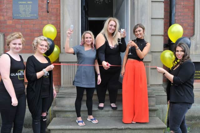 Photo Neil Cross
Owner Caroline Kay at the official opening of The Glamz Squad make up and hair studio in the former Leyland police station