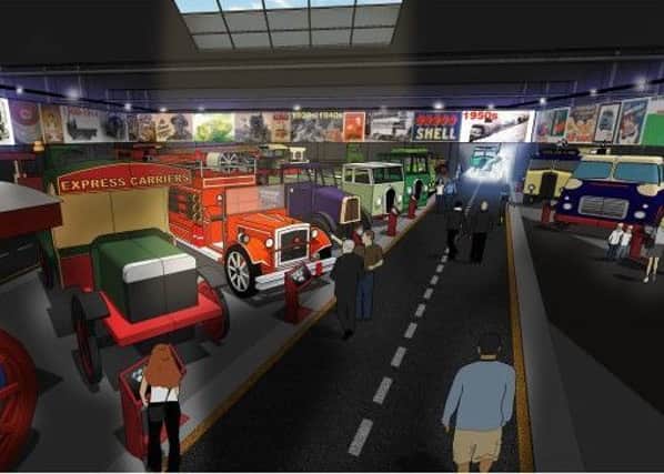 An artist's impression of what the inside of Leylands British Commercial Vehicle Museum will look like after its Lottery grant work.
