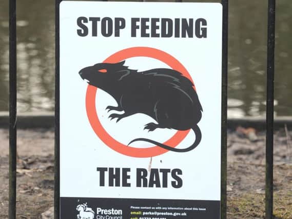 Warning signs in Moor Park in 2015