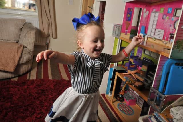 Photo Neil Cross
Elsie Lowe who suffers from rare and severe allergies