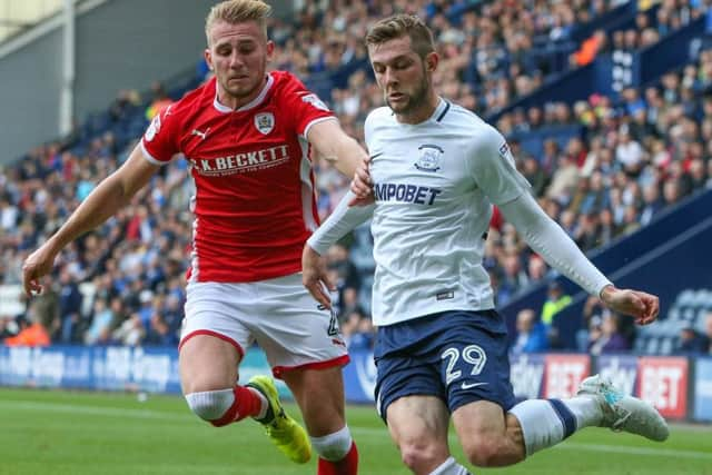 Tom Barkhuizen against Barnsley