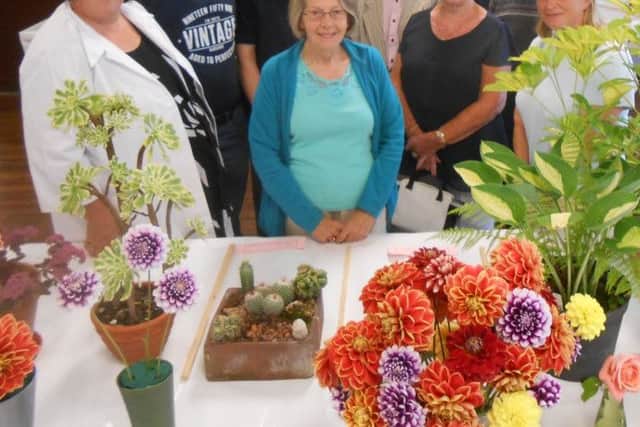 Officials and judges at Garstang Gardening Club Show