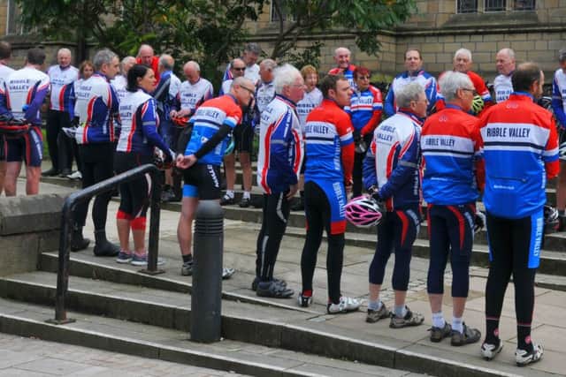 Members of Ribble Valley Cycling and Racing Club