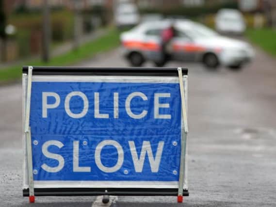 The motorway has been closed following an accident