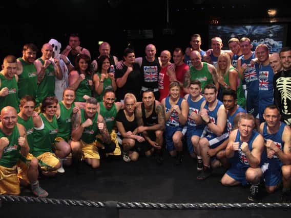 Lancashires emergency services use their annual night of boxing to raise money for charitable causes