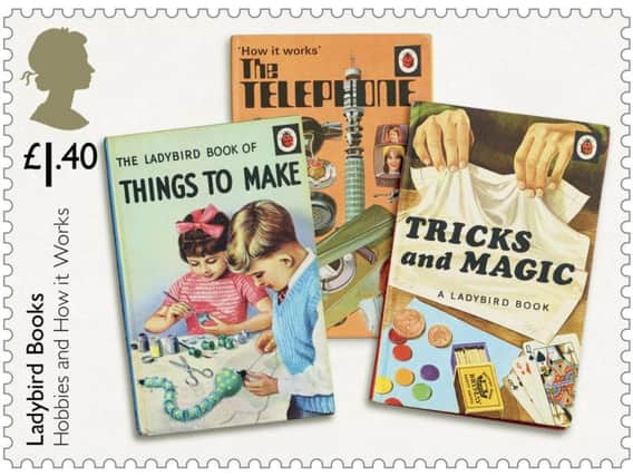 A new set of stamps featuring images of the popular Ladybird books