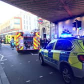 Police are investigating the reported incident which took place on theDistrict Line in south-west London.