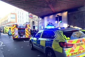 Police are investigating the reported incident which took place on theDistrict Line in south-west London.