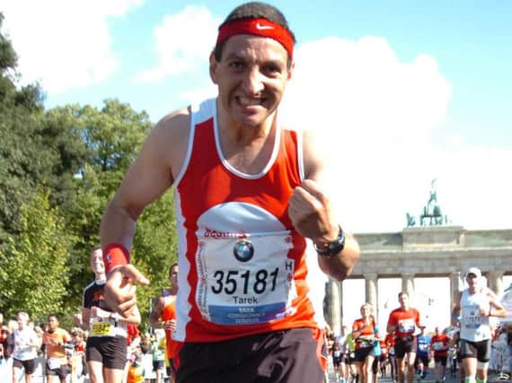 Consultant surgeon Mr Tarek Salem Hany in a previous Berlin Marathon