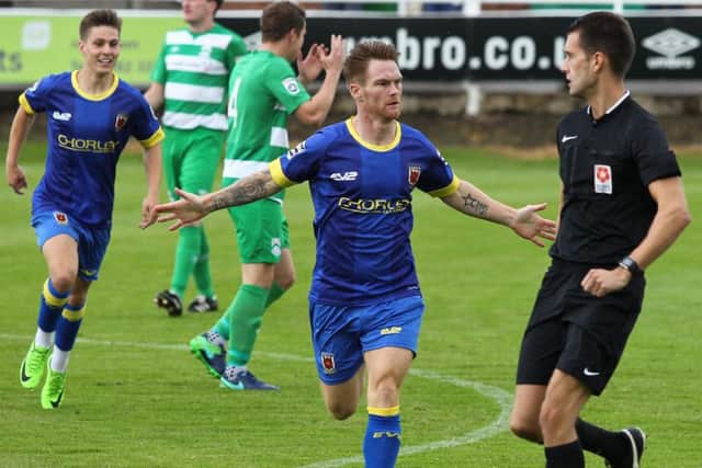 Jason Walker was on target against Stalybridge