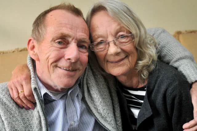 LEP - HEALTH FEATURE 12--09-17
Brian Johnson, 67, from Eccleston, Chorley, had bowel surgery performed by a robot at Royal Preston Hospital, pictured with wife Eileen, right.
