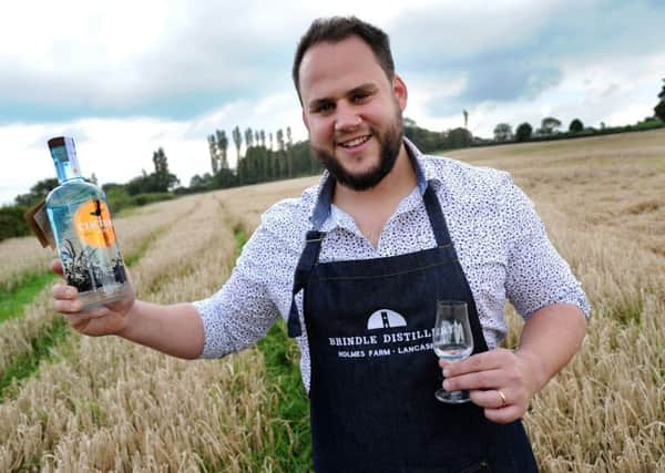 Mark Long from the Brindle Distillery based at Holmes Farm, which produces Cuckoo gin from their own barley. Picture by Paul Heyes, Tuesday September 19, 2017.
