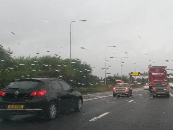 Drivers are reporting delays ton the M61 following the accident