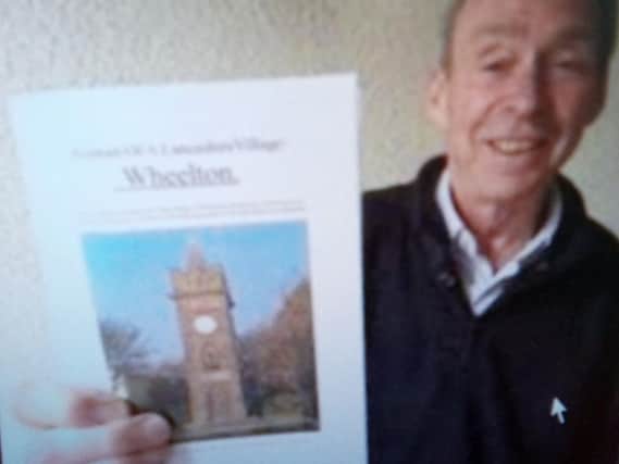 Ian Grundy with his book