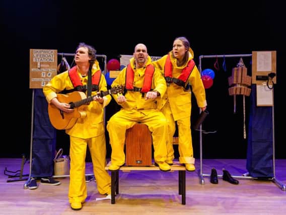 Mikron Theatre Company's show In at the Deep End - Craig Anderson James McLean Claire Marie Seddon Skipwick RNLI Crew by Peter Boyd Photography