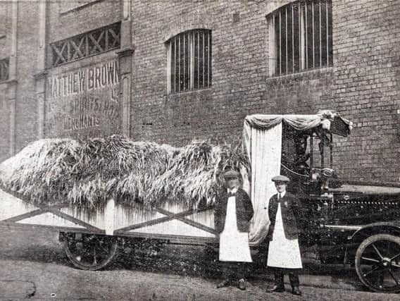 Matthew Brown Brewery, in Pole Street, Preston, in  1922