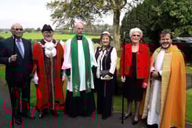 Rev Ivan Walters is welcomed to St Michaels Church, Weeton