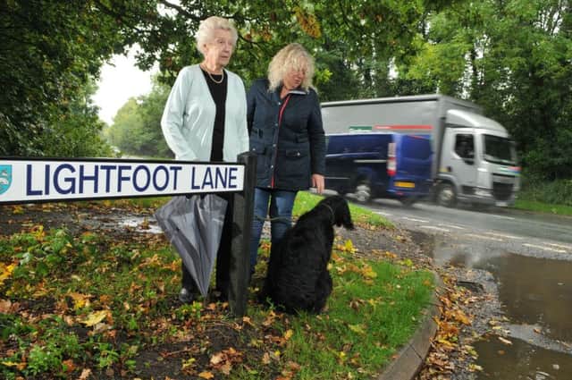 Photo Neil Cross
Lightfoot Lane, Fulwood being closed to traffic for up to a year starting at the end of next week, due to more building work in the area
Residents Elizabeth and Jean Fisher