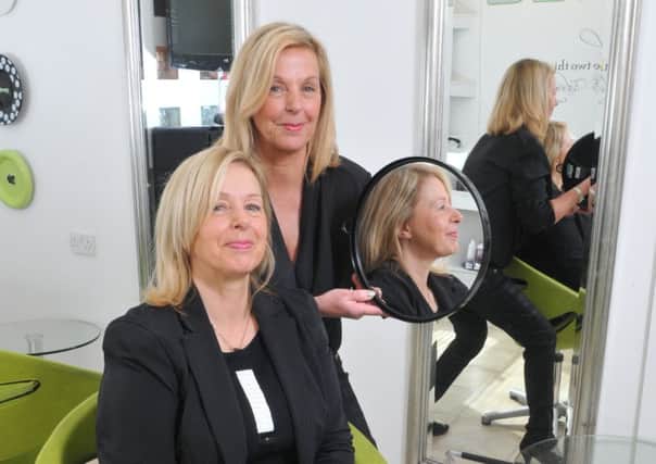 Photo Neil Cross Twins Barbara and Valerie have been hairdressing for more than 40 years