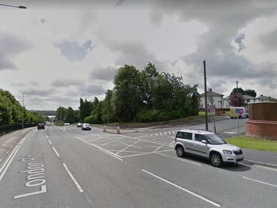 A man has been arrested after a one-car accident on London Road at the junction of Frenchwood Avenue