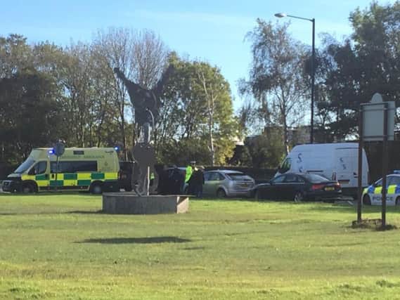 The scene of the incident on Ovangle Road.