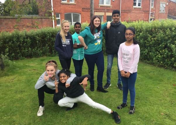 Some of the young people who took part