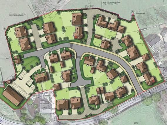 The housing layout in Grimsargh
