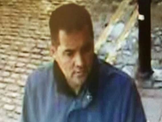 Police would like to speak to this man in connection with the incident