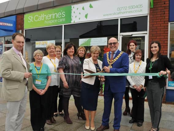 The Mayor of South Ribble attended the official opening of the newest St Catherines Hospice shop